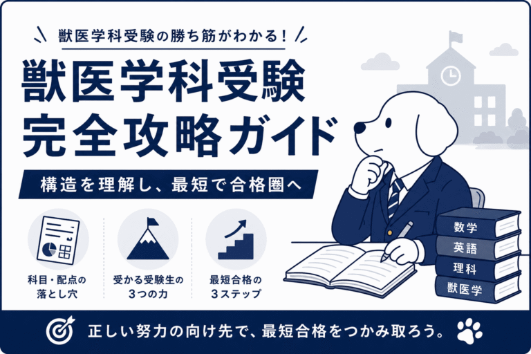 【2026年版】獣医学部受験の完全ガイド｜合格するためにまず知っておくべきことを解説