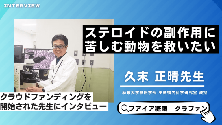 ステロイドの副作用で苦しむ犬猫を救う新たな治療法開発へ！麻布大学 久末正晴先生にインタビュー