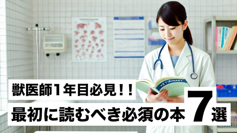 小動物臨床獣医師1年目必見！はじめに読むべき必須の本7選！
