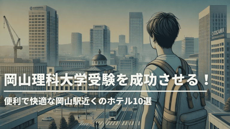 岡山理科大学（岡山キャンパス）受験を成功させる！便利で快適な岡山駅近くのホテル10選