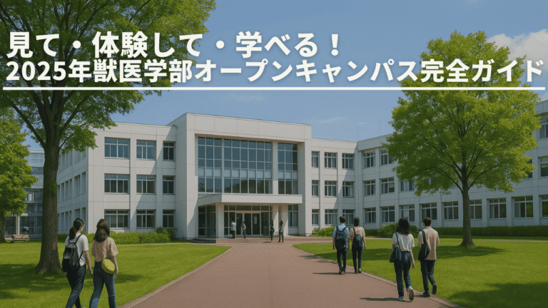 見て・体験して・学べる！2025年獣医学部オープンキャンパス完全ガイド