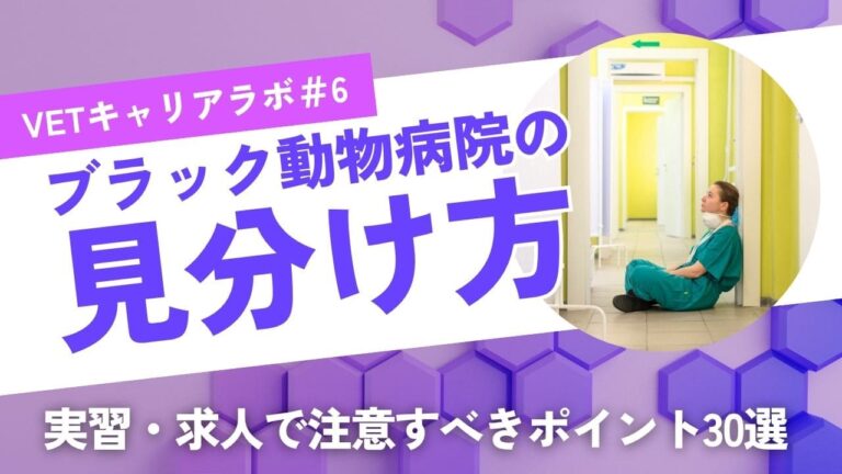獣医学生・若手獣医師のためのブラック動物病院の見抜き方｜実習・求人で注意すべき30選